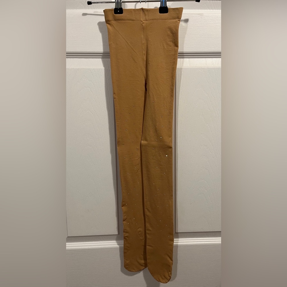 Mondor Caramel footed figure skating tights